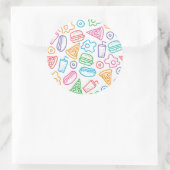 Sticker Rond Les Malbouffe (Sac)