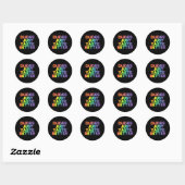 Sticker Rond Les mecs goûtent mieux Gay pride arc-en-ciel LGBTQ (Feuille)