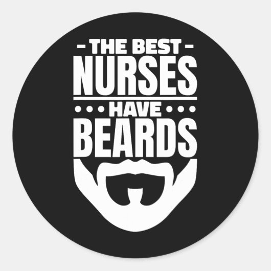 Sticker Rond Les meilleures infirmières ont des hardes (Devant)