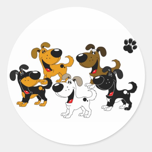 Sticker Rond Les meilleurs amis ! (Devant)