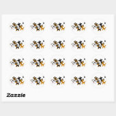 Sticker Rond Les meilleurs amis ! (Feuille)