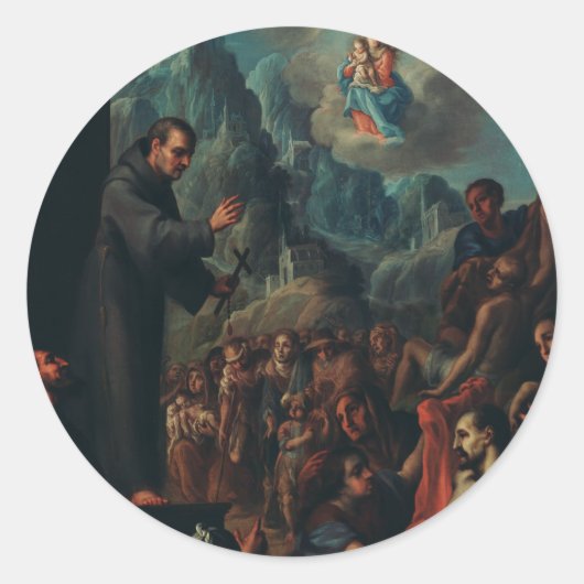 Sticker Rond Les miracles de Saint-Salvador d'Horta (Devant)