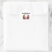 Sticker Rond Les Monarques Royaux Pawsome (Sac)
