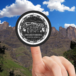 Sticker Rond Les montagnes du Drakensberg - Afrique du Sud