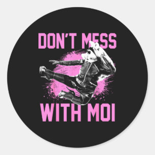 Sticker Rond Les Muppets Miss Ggy Ne Déconnez Pas Avec Moi Peti