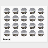 Sticker Rond Les Observateurs de Vagues (Feuille)