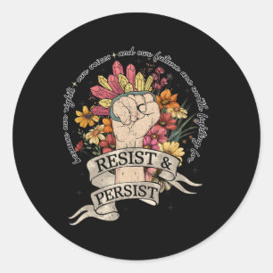 Sticker Rond Les opposants à Trump s'opposent aux droits des fe