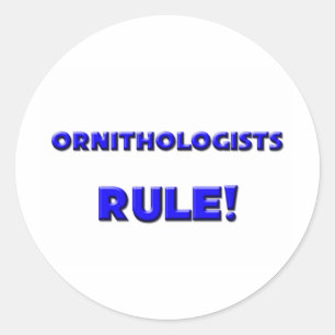 Sticker Rond Les ornithologues gouvernent !