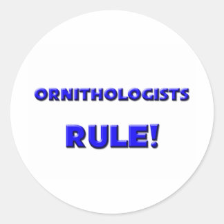 Sticker Rond Les ornithologues gouvernent !
