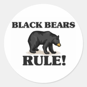 Sticker Rond LES OURS NOIRES Régissent !