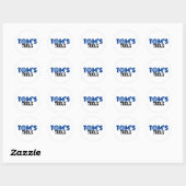 Sticker Rond Les outils de Tom (Feuille)