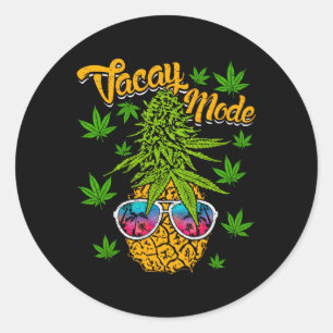 Sticker Rond Les papas contre le jardinage de mauvaises herbes