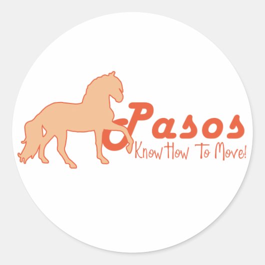 Sticker Rond Les Pasos savent comment se déplacer (Devant)