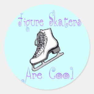 Sticker Rond Les patineurs artistiques sont frais
