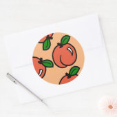 Sticker Rond Les pêches (Enveloppe)