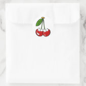 Sticker Rond Les personnages de dessin de Red Cherry (Sac)