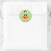 Sticker Rond Les Pierrafeu | Fred Flintstone (Sac)