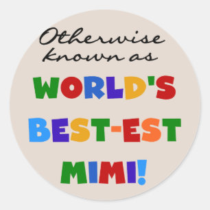 Sticker Rond Les plus beaux maillots de couleur vive du monde