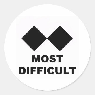 Sticker Rond Les plus difficiles