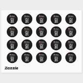 Sticker Rond Les Plus Probables À Noël Chemise Correspondant Fa (Feuille)