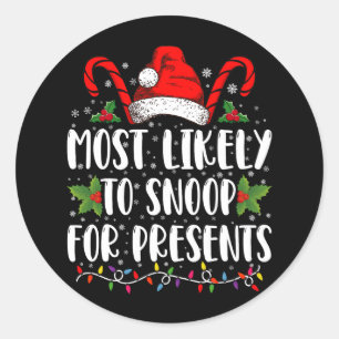 Sticker Rond Les Plus Probables À Snoop Pour Les Présentations 
