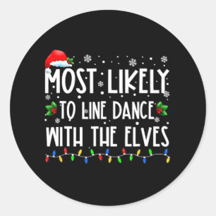 Sticker Rond Les Plus Susceptibles D'Aligner La Danse Avec Les