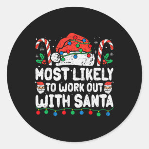 Sticker Rond Les Plus Susceptibles De Travailler Avec Les Noël