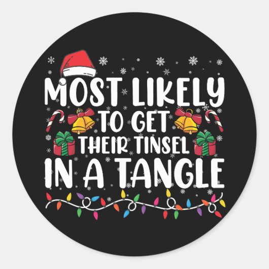 Sticker Rond Les Plus Susceptibles D'Obtenir Leur Petite Pièce (Devant)