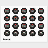 Sticker Rond Les Plus Susceptibles D'Oublier Le Caché Présente (Feuille)