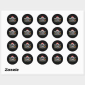 Sticker Rond Les Plus Susceptibles D'Oublier Le Caché Présente (Feuille)