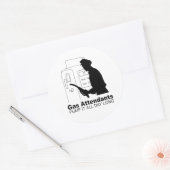 Sticker Rond les pompes à gaz le pompent toute la journée (Enveloppe)
