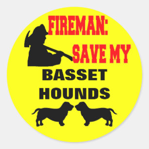 Sticker Rond Les pompiers sauvent mes piles de actifs