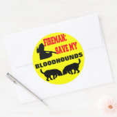 Sticker Rond Les pompiers sauvent mes sanglots (Enveloppe)