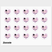 Sticker Rond Les porcs et les baisers ! (Feuille)
