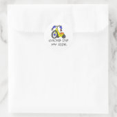 Sticker Rond Les poussins creusent mon T-shirts et cadeaux de (Sac)