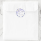 Sticker Rond Les prêteurs et les roses blanches Wreath Elegant (Sac)