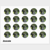 Sticker Rond Les Promenades, alias Les Poussettes par Claude Mo (Feuille)