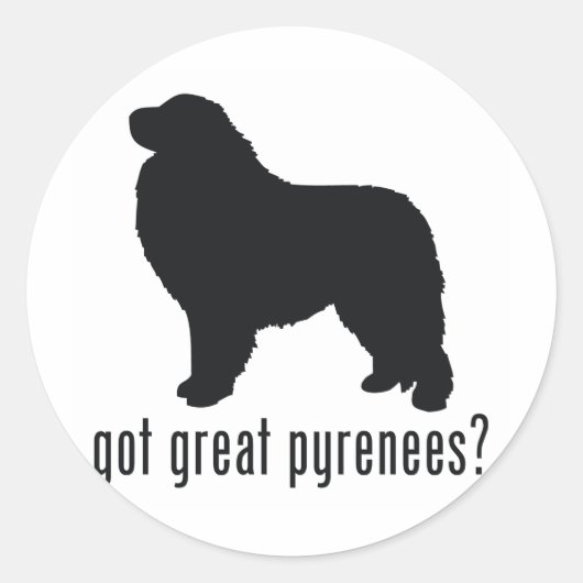 Sticker Rond Les Pyrénées (Devant)