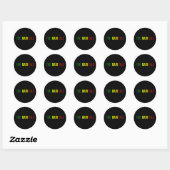 Sticker Rond Les radicaux (Feuille)