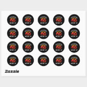 Sticker Rond Les régulateurs montent (Feuille)