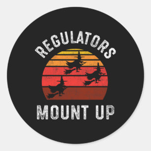 Sticker Rond Les régulateurs montent