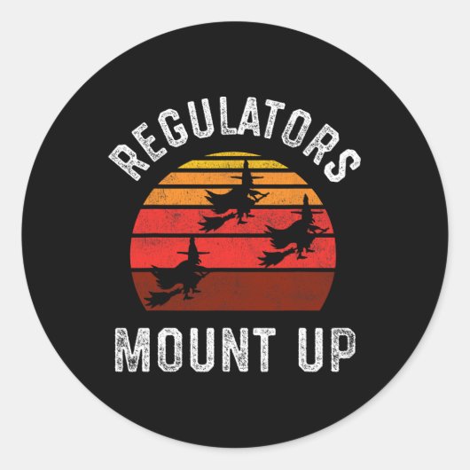 Sticker Rond Les régulateurs montent (Devant)