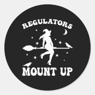 Sticker Rond Les régulateurs montent une drôle d'Halloween