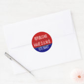 Sticker Rond Les Républicains Ont D.U.M.B. (Enveloppe)