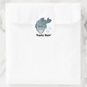 Sticker Rond Les requins dominent ! (Sac)