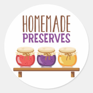 Sticker Rond Les réserves maison