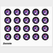 Sticker Rond Les rêves botaniques (Feuille)