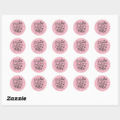 Sticker Rond Les rêves ne marchent pas à moins que vous ne fun  (Feuille)