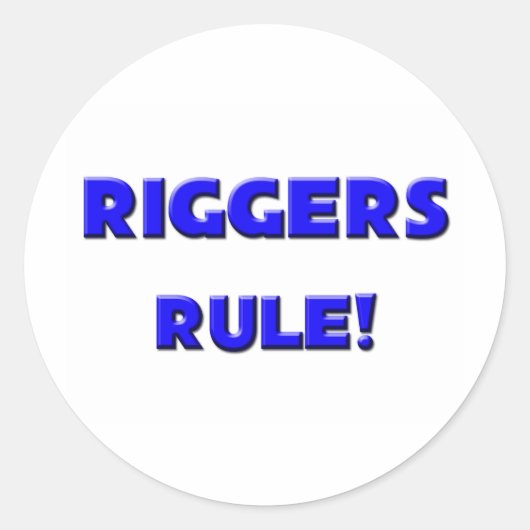 Sticker Rond Les Riggers Régissent ! (Devant)