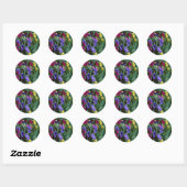 Sticker Rond les roses sont intelligentes (Feuille)